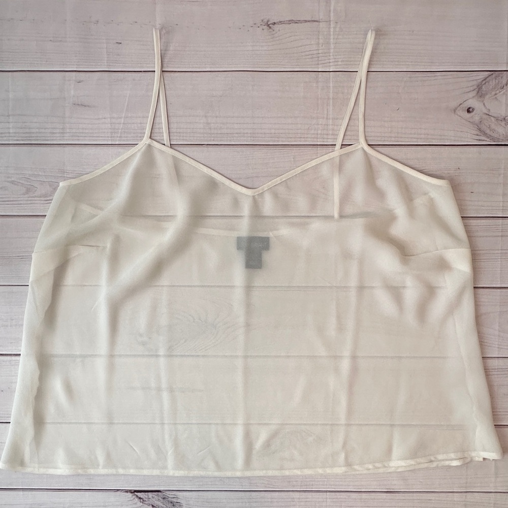 Lane Bryant 22/24 Cream Sheer Cami – Elegant & Lightweight Layering Staple ✨